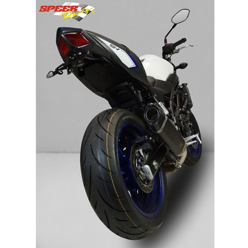 SSV650-011 P-TEC IIN スリップオンマフラー ステンレスブラック BODIS