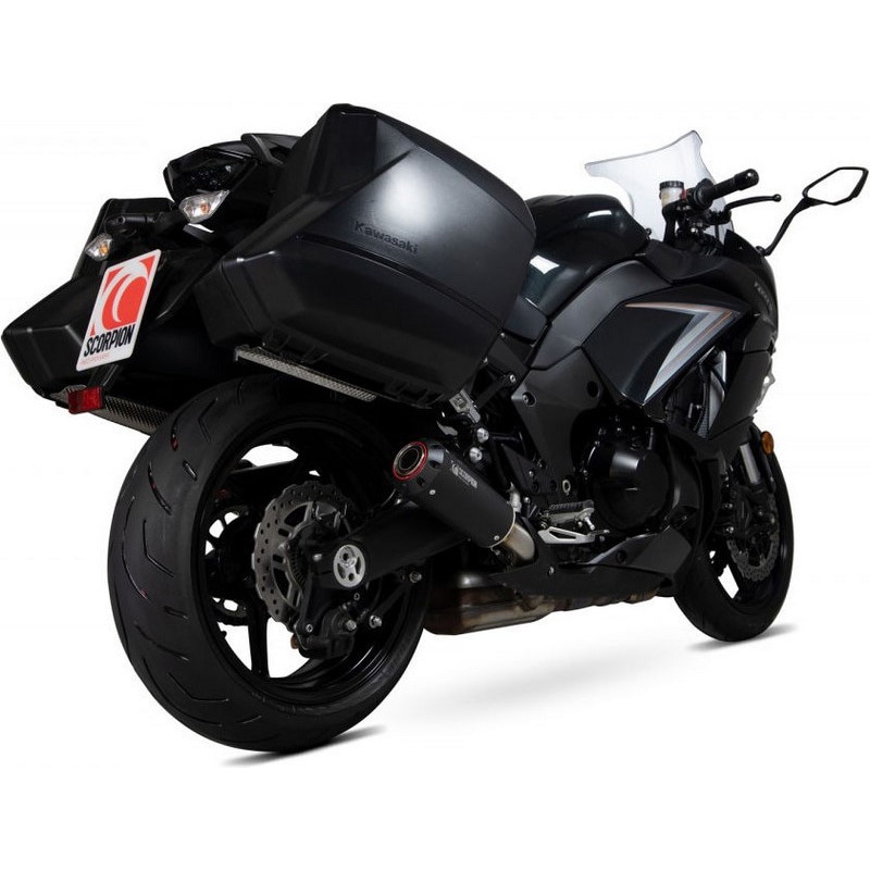 PKA109BCER Red Power スリップオン (Pair) Black Ceramic Coated Sleeve (NON EU HOMOLOGATED) Scorpion (スコーピオン) 適合車種Kawasaki Z1000 SX (2017-2019)   PKA109BCER
