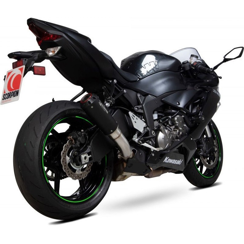 PKA129BCER Red Power スリップオン Black Ceramic Coated Sleeve (NON EU HOMOLOGATED) 1個 Scorpion (スコーピオン) 【通販モノタロウ】