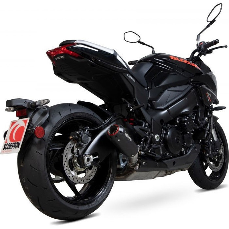 PSI125BCER Red Power スリップオン Black Ceramic Coated Sleeve (NON EU HOMOLOGATED) Scorpion (スコーピオン) 適合車種Suzuki GSX-S 1000 Katana (2019-2022)   PSI125BCER