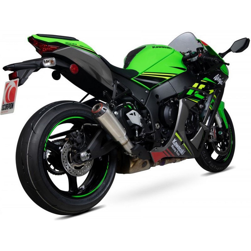 PKA113SEO Red Power スリップオン ブラッシュドステンレススリーブ (NON EU HOMOLOGATED) 1個 Scorpion (スコーピオン) 【通販モノタロウ】