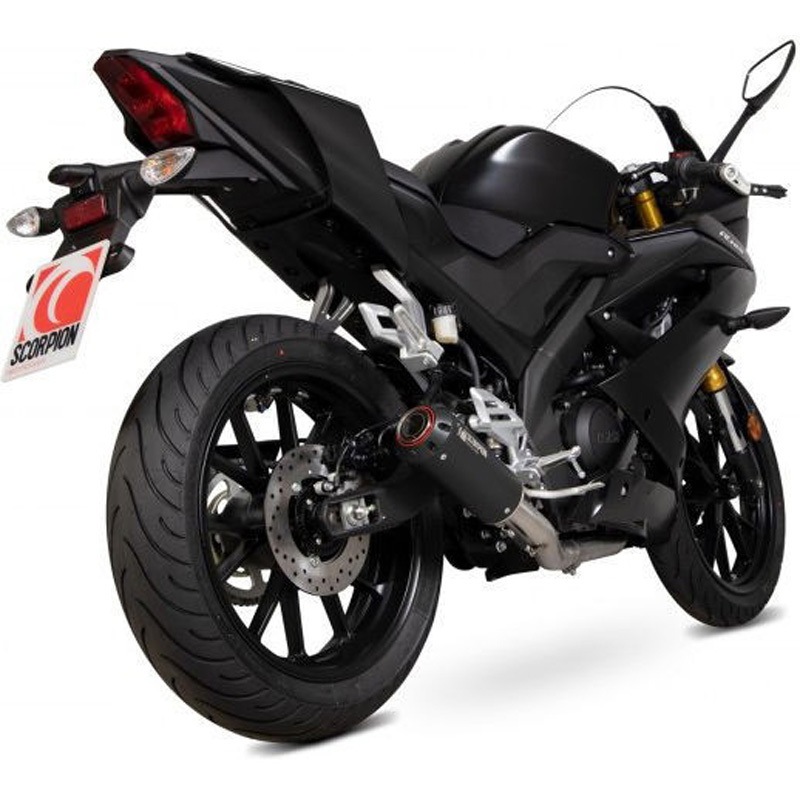 PYA113SYSBCER Red Power フルシステム Black Ceramic Coated Sleeve Scorpion (スコーピオン) 適合車種Yamaha YZF-R125 (2019-2020)   PYA113SYSBCER 45,487円