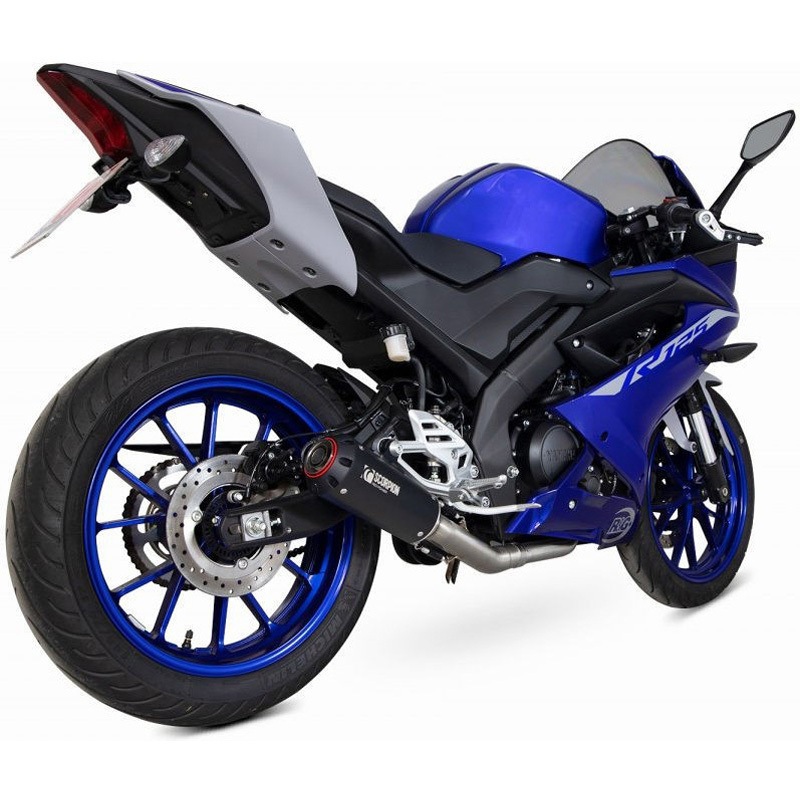 PYA115SYSBCER Red Power フルシステム Black Ceramic Coated Sleeve (NON EU HOMOLOGATED) Scorpion (スコーピオン) 適合車種Yamaha YZF-R125 (2021-2022)   PYA115SYSBCER