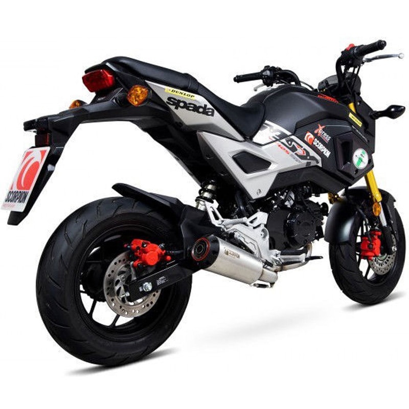 PHA192SYSSEO Red Power フルシステム ブラッシュドステンレススリーブ Scorpion (スコーピオン) 適合車種Honda MSX 125 (2016-2020)   PHA192SYSSEO
