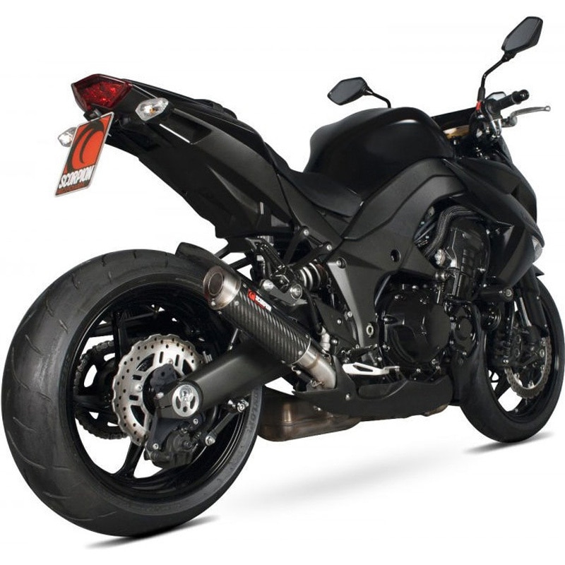 KA1009CEM RP1-GP スリップオン (ペア) カーボンファイバースリーブ eマーク Kawasaki Z 1000 10-13 2010 - 20 1個 Scorpion (スコーピオン) 【通販モノタロウ】