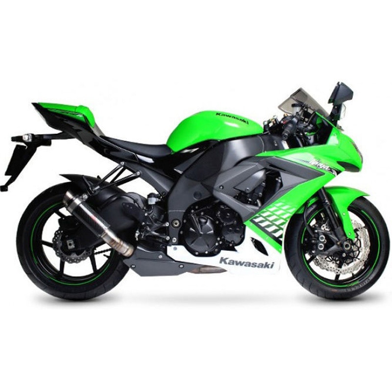 KA1000CEM RP1-GP スリップオン カーボンファイバースリーブ eマーク Kawasaki Ninja ZX-10R 08-10 2008 - 2 1個 Scorpion (スコーピオン) 【通販モノタロウ】