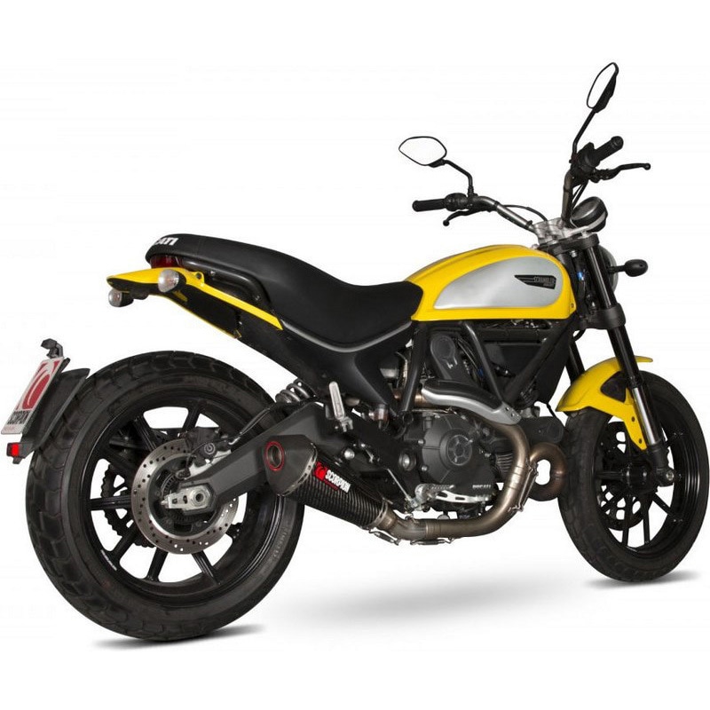 RDI62CEO Serket (Taper)テーパースリップオン カーボンファイバースリーブ Ducati Scrambler 2015 - 2018 1個 Scorpion (スコーピオン) 【通販モノタロウ】
