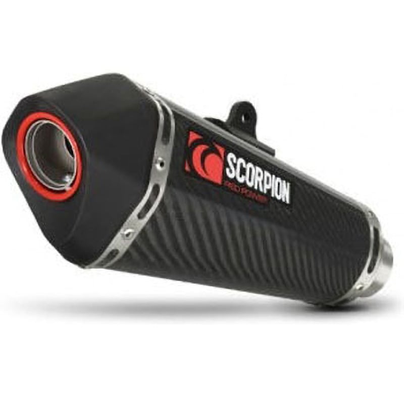 RKA95CEO Serket (Taper)テーパースリップオン カーボンファイバースリーブ eマーク Kawasaki Ninja 300 1個 Scorpion (スコーピオン) 【通販モノタロウ】