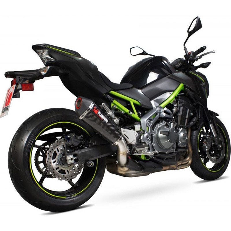 RKA114CEO Serket (Taper)テーパースリップオン カーボンファイバースリーブ eマーク Kawasaki Z900 2017 1個 Scorpion (スコーピオン) 【通販モノタロウ】