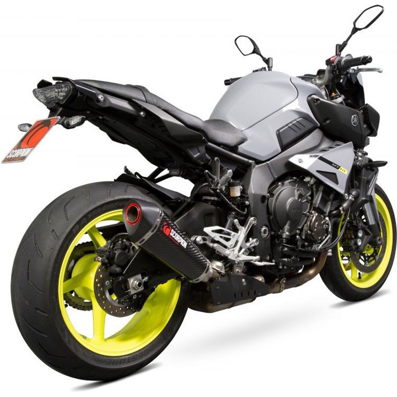 RYA102CEO Serket (Taper)テーパースリップオン カーボンファイバースリーブ eマーク Yamaha MT-10 2016 - 1個 Scorpion (スコーピオン) 【通販モノタロウ】