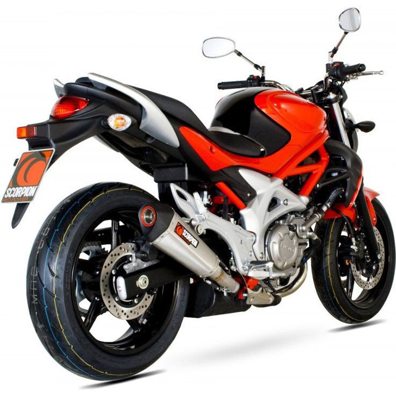 RSI105SEO Serket (Taper)テーパースリップオン ステンレススリーブ eマーク Suzuki Gladius 650 2009 - 201 1個 Scorpion (スコーピオン) 【通販モノタロウ】