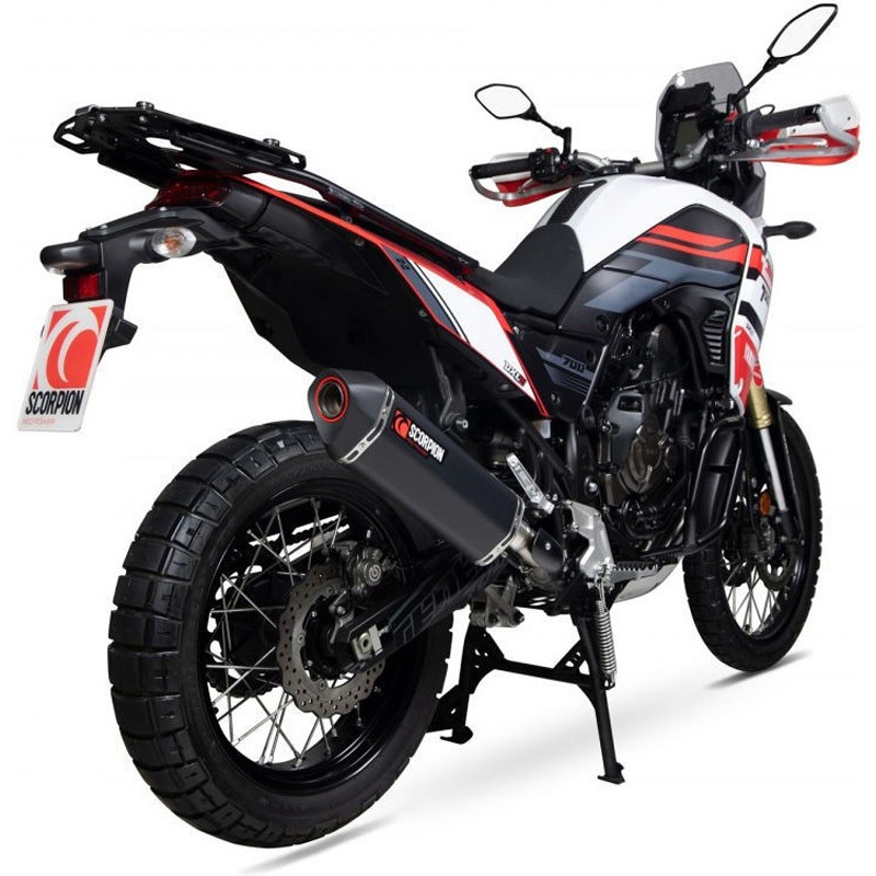 RYA114BCER Serket Parallel スリップオン Black Ceramic Coated Sleeve (NON EU HOMOLOGATED) Scorpion (スコーピオン) 適合車種Yamaha Tenere 700 (2019-2020)   RYA114BCER