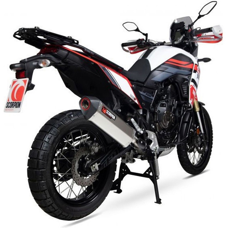 RYA114TEO Serket Parallel スリップオン チタンスリーブ Scorpion (スコーピオン) 適合車種Yamaha Tenere 700 (2019-2020)
