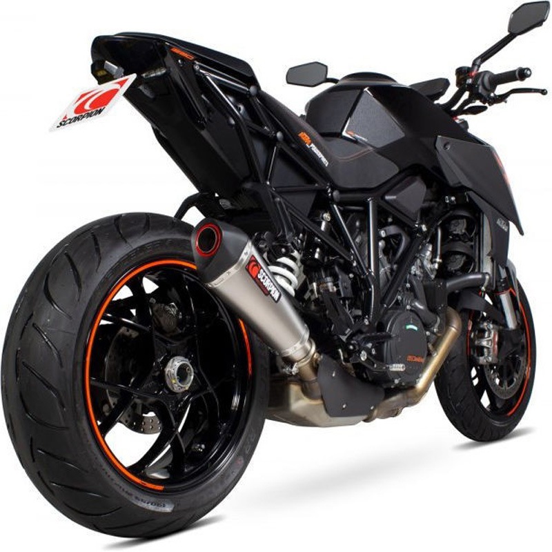 RKT90TEO Serket Taper スリップオン チタンスリーブ (NON EU HOMOLOGATED) Scorpion (スコーピオン) 適合車種KTM 1290 Superduke R (2017-2019)   RKT90TEO
