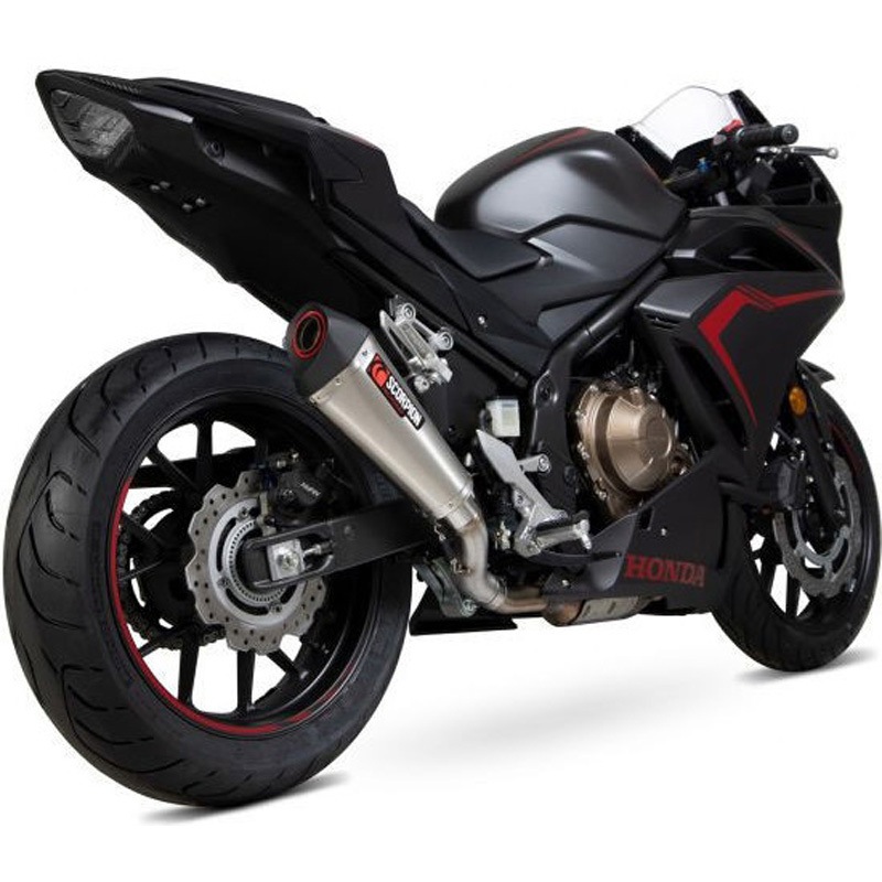 RHA186SEO Serket Taper スリップオン ブラッシュドステンレススリーブ Scorpion (スコーピオン) 適合車種Honda CBR500 R (2019-2022)   RHA186SEO