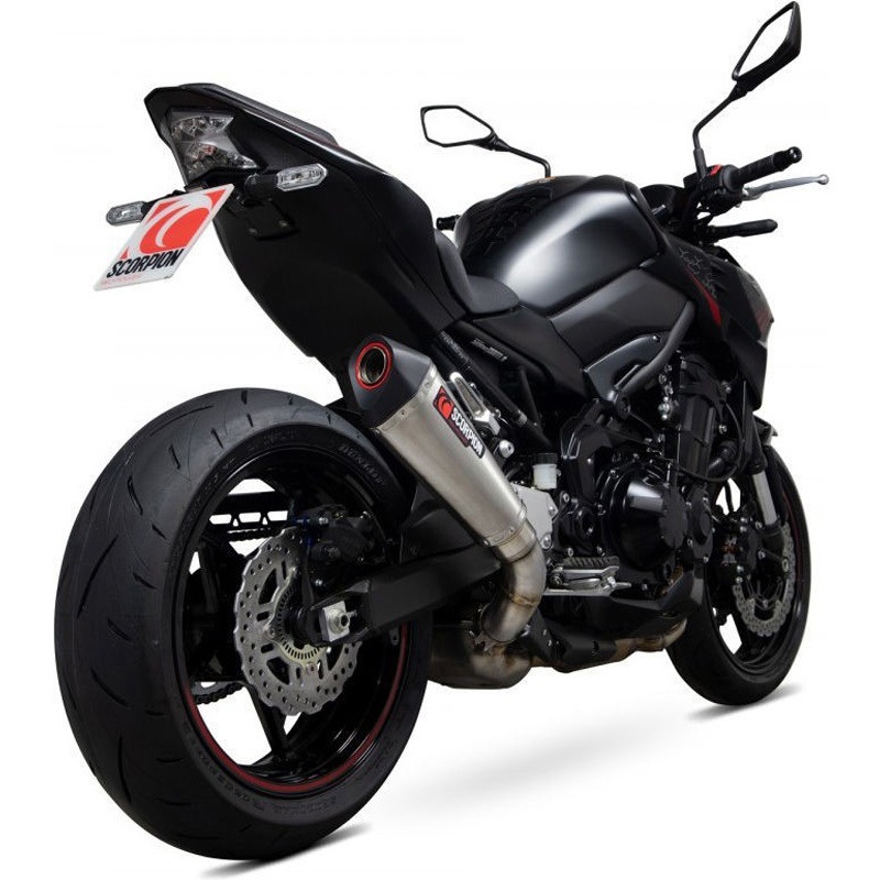 RKA136SEO Serket Taper スリップオン ブラッシュドステンレススリーブ (NON EU HOMOLOGATED) Scorpion (スコーピオン) 適合車種Kawasaki Z900 (2020-2022)   RKA136SEO