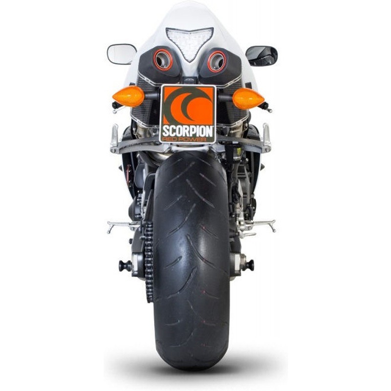 RYA85CEO Serket スリップオン (ペア) カーボンファイバースリーブ eマーク Yamaha YZF 1000 R1 2009 - 1個 Scorpion (スコーピオン) 【通販モノタロウ】