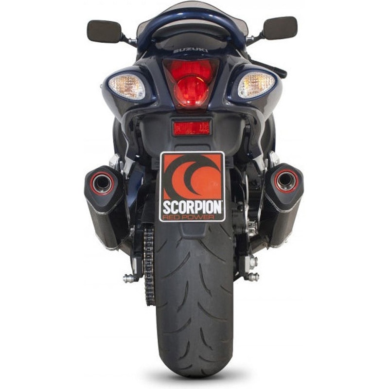 RSI112CEO Serket スリップオン カーボンファイバースリーブ eマーク Suzuki GSX 1300R Hayabusa 08-Current 1個 Scorpion (スコーピオン) 【通販モノタロウ】