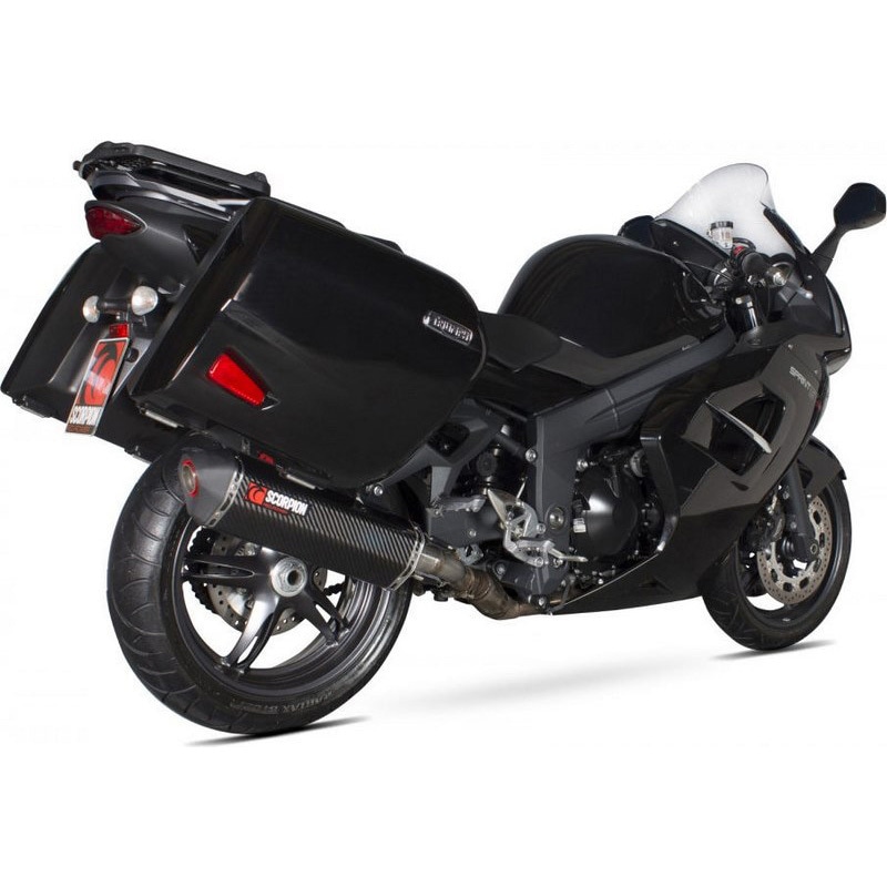 RTR74CEO Serket スリップオン カーボンファイバースリーブ eマーク Triumph Sprint GT 1050 2011 - 1個 Scorpion (スコーピオン) 【通販モノタロウ】