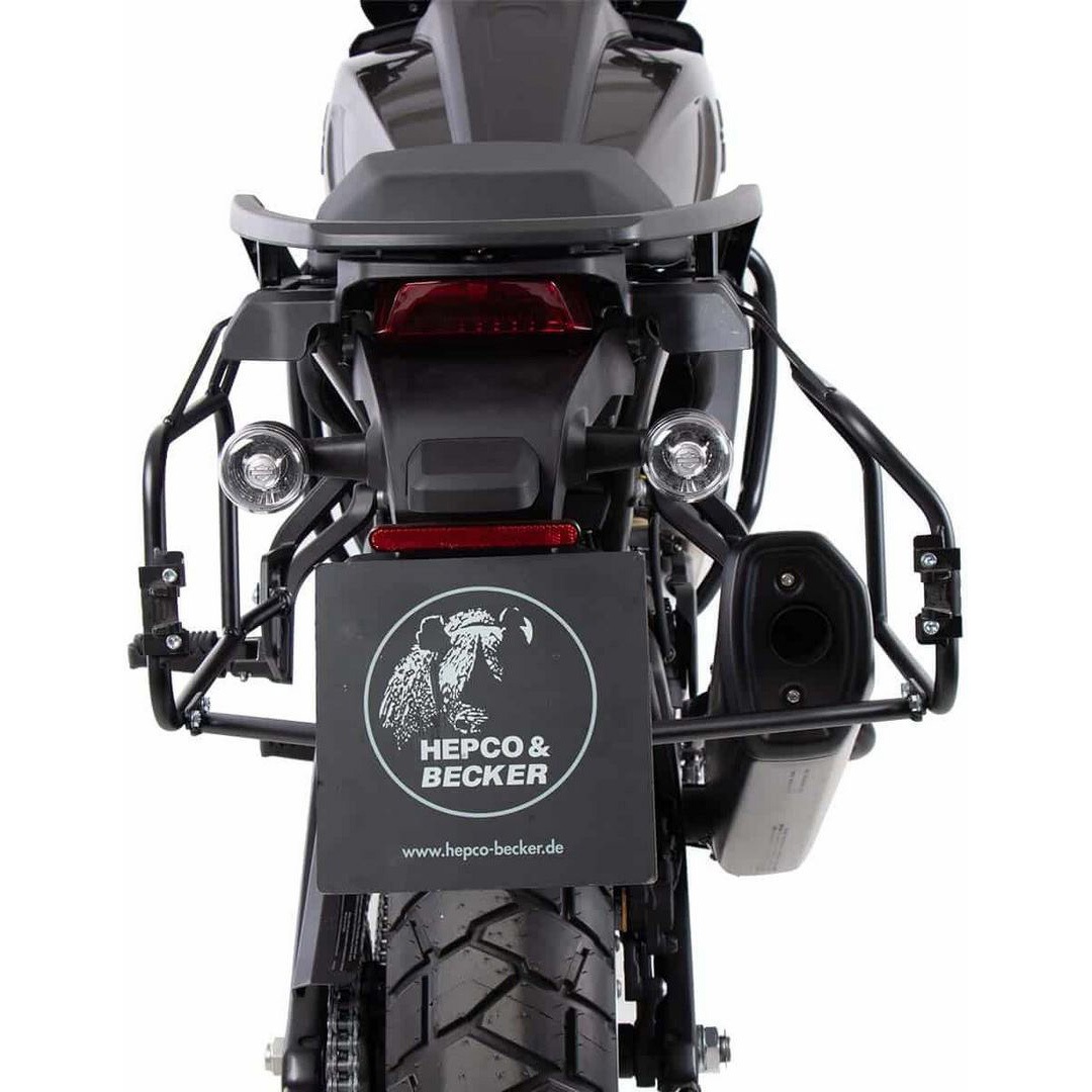 6517600 00 01-00-40 Side carrier cutout ブラック incl. Xplorer シルバー sideboxes for Harley Davidson Pan America (2021-) 1個 HEPCO&BECKER (ヘプコ&ベッカー) 【通販モノタロウ】