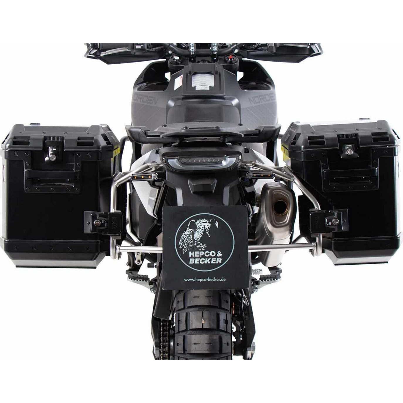 6517634 00 22-01-40 サイドキャリア Cutout stainless steel incl. Xplorer sideboxes ブラック for Husqvarna Norden 901 (2022-) 1個 HEPCO&BECKER (ヘプコ&ベッカー) 【通販モノタロウ】