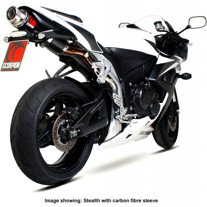 HA102SEO Stealth スリップオン ステンレススリーブ eマーク Honda CBR 600 RR 07-12 2007 - 2012 1個 Scorpion (スコーピオン) 【通販モノタロウ】