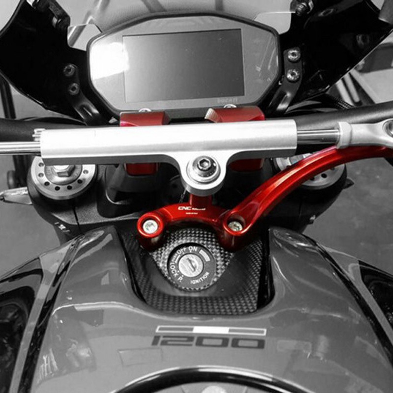 SD103R Steering damper kit - bracket Ducati Monster 1200 CNC Racing (シーエヌシーレーシング) レッド色   SD103R