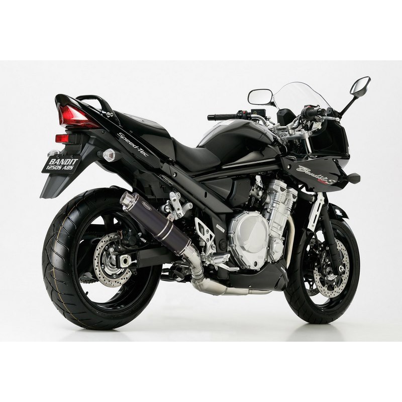 63502656 Supersport スリップオンエキゾースト (4-1) ブラック Hurric (フリック) 適合車種SUZUKI GSX 1250 FA (2010-2016)