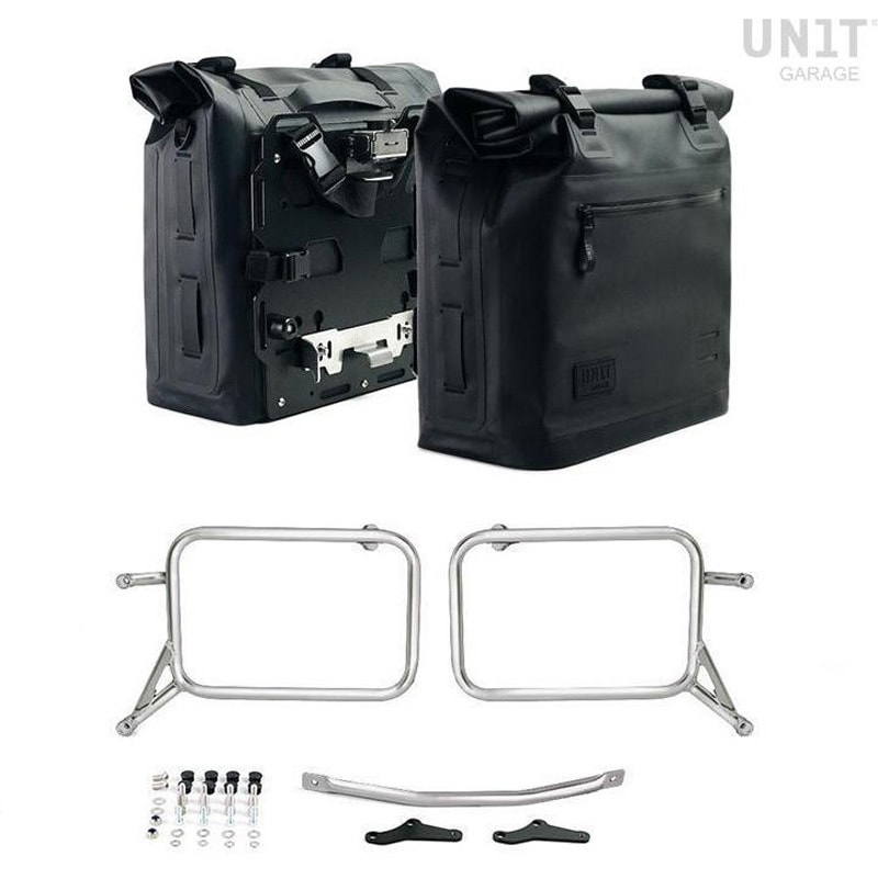 【超お買い得】　カ−サイドタ−プ　AL-Ⅱ 2xUG002+2xAL0+1528-Black-Panniers+Silver-Frames Two Khali サイド