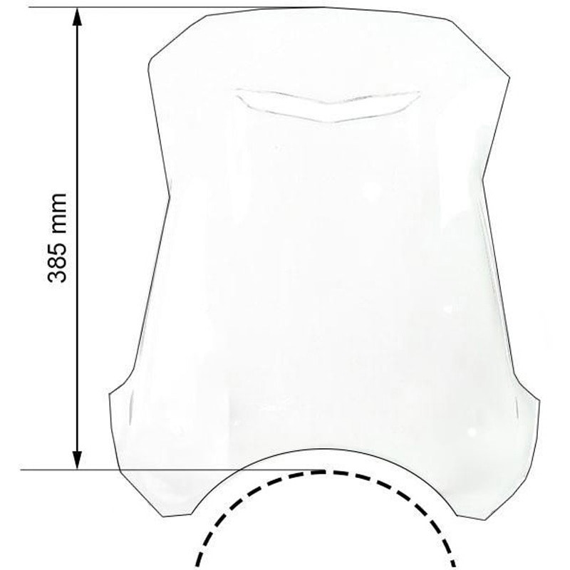 A_11410-Dark-smoke Universal ウインドシールド for round headlight | A-11410 1個 UnitGarage (ユニットガレージ) 【通販モノタロウ】
