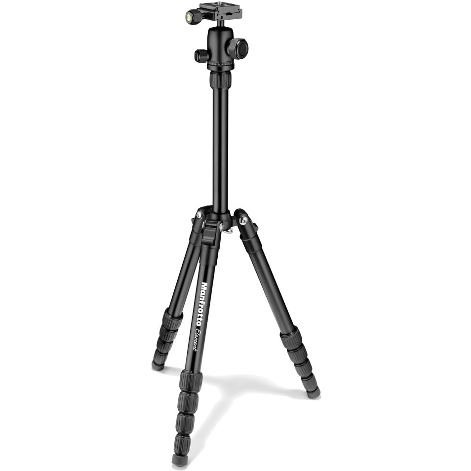 マンフロット MKELES5BK-BH Elementトラベル三脚 スモール MKELES5BK-BH Elementトラベル三脚 スモール ブラック Manfrotto 荷重