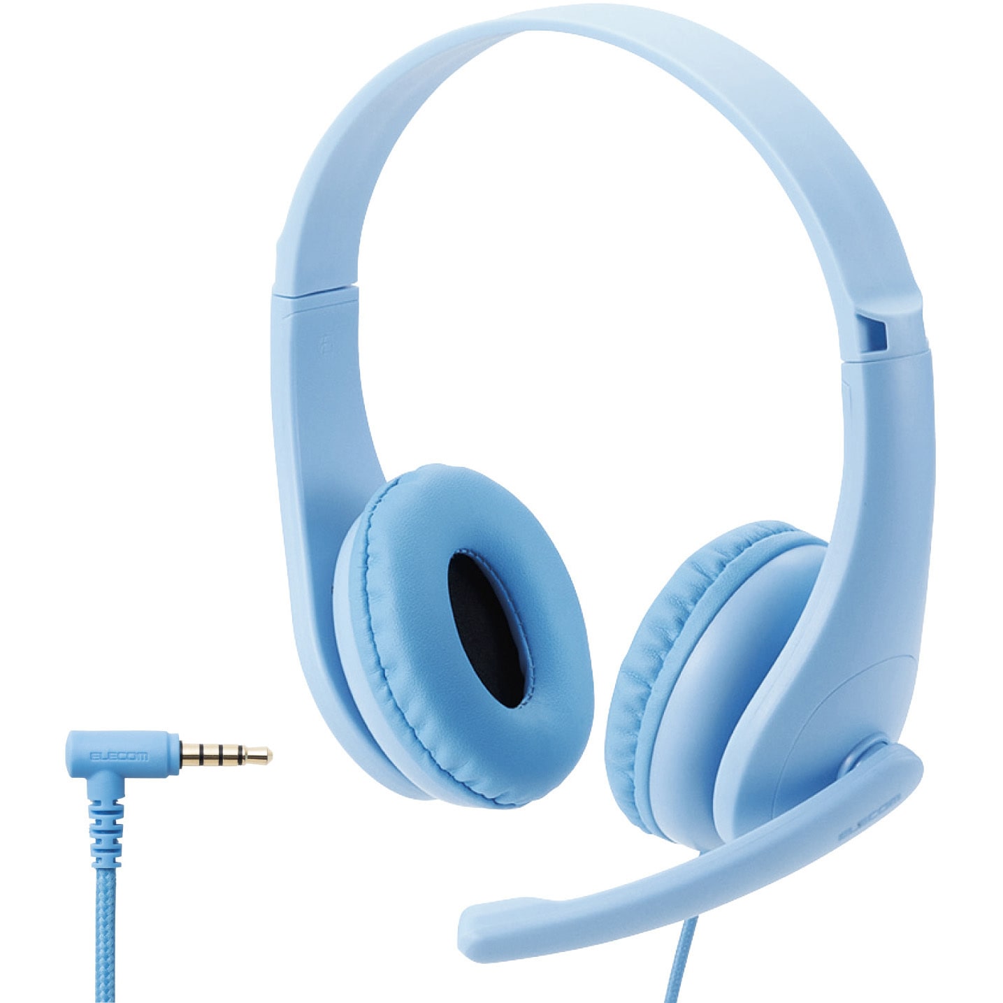 HS-KD01TLBU ヘッドホン ヘッドセット マイク付き 有線 Φ3.5mm4