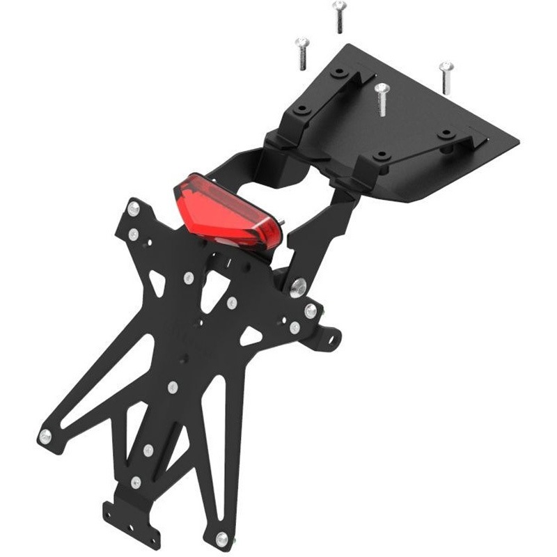 TARHO110B2 アジャスタブルナンバープレートホルダー With Light 1個 LIGHTECH (ライテック) 【通販モノタロウ】