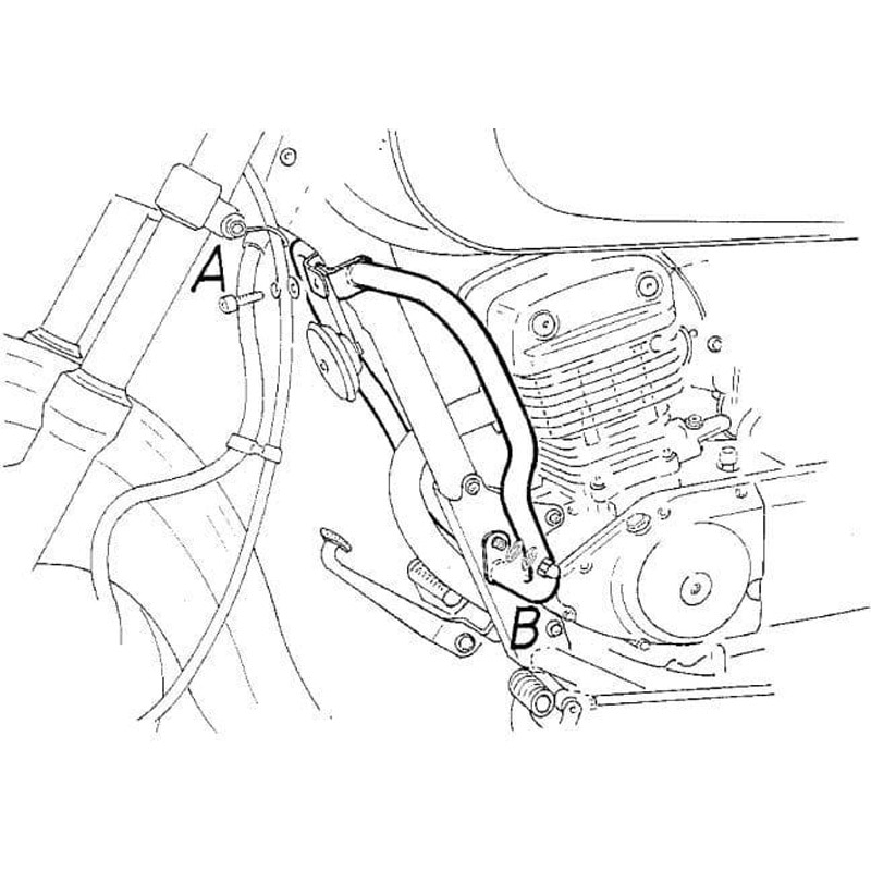 501314 00 02 エンジンプロテクションバー クロム Suzuki GZ 125