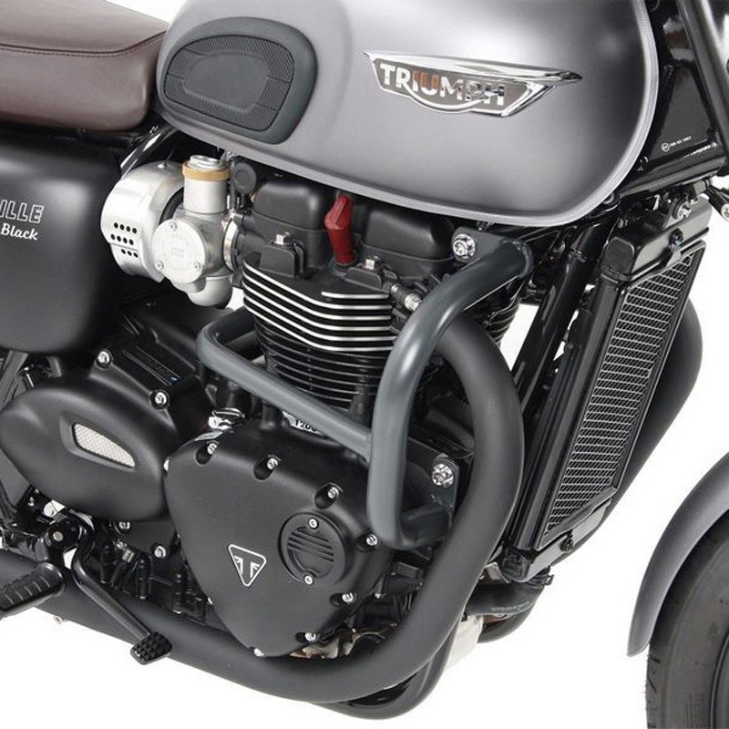 5017559 00 02 エンジンプロテクションバー クロム Triumph Bonneville T 100 / ブラック from 2017 1個 HEPCO&BECKER (ヘプコ&ベッカー) 【通販モノタロウ】