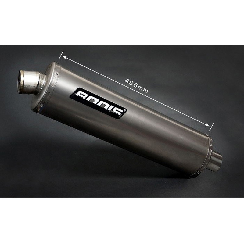 SGSF1200-002 オーバル 1OK スリップオンマフラー (キャタライザーなし)  EC approved チタニウム for BANDIT 1200 (95-05) 1個 BODIS (ボディス) 【通販モノタロウ】