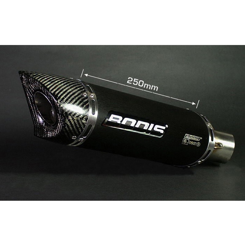 HCBR600-024 オーバル Q1-S スリップオン・ステンレスブラック BODIS (ボディス) 適合車種HONDA CBR600RR (2013-2018)