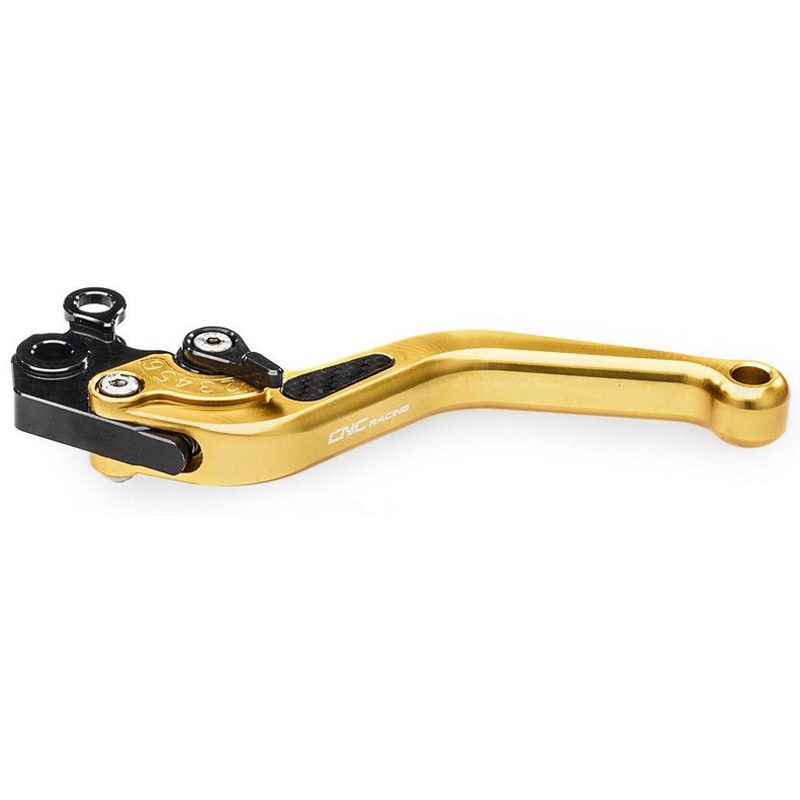 LCS25G クラッチレバー - ショートモデル 150 mm CNC Racing (シーエヌシーレーシング) 適合車種SUZUKI GSX R 1000 (2007-2008) ゴールド色   LCS25G
