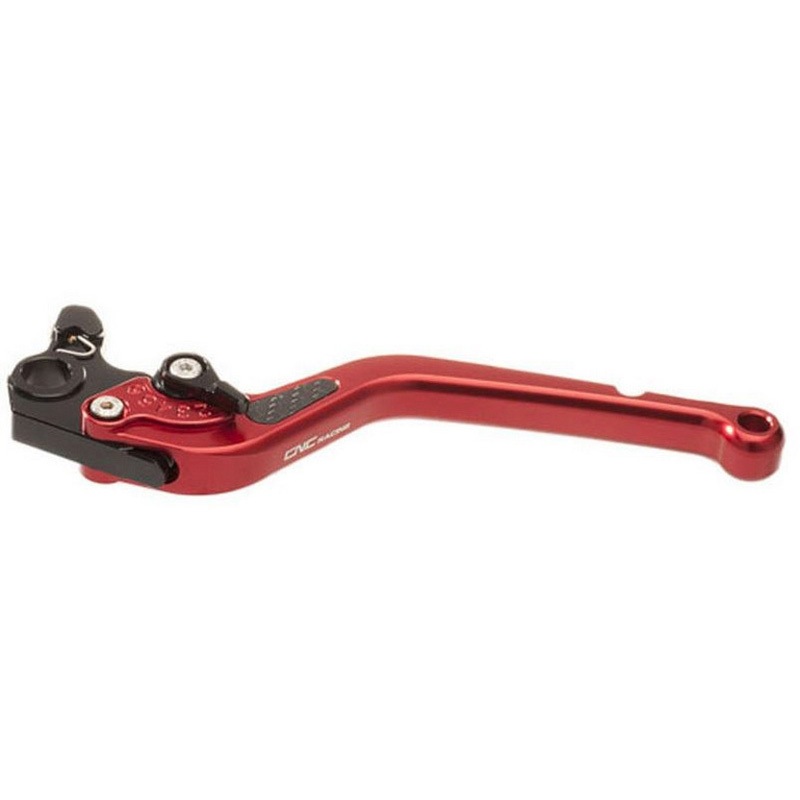 LCL25R クラッチレバー - ロングモデル 180 mm CNC Racing (シーエヌシーレーシング) 適合車種SUZUKI GSX R 1000 (2007-2008) レッド色   LCL25R