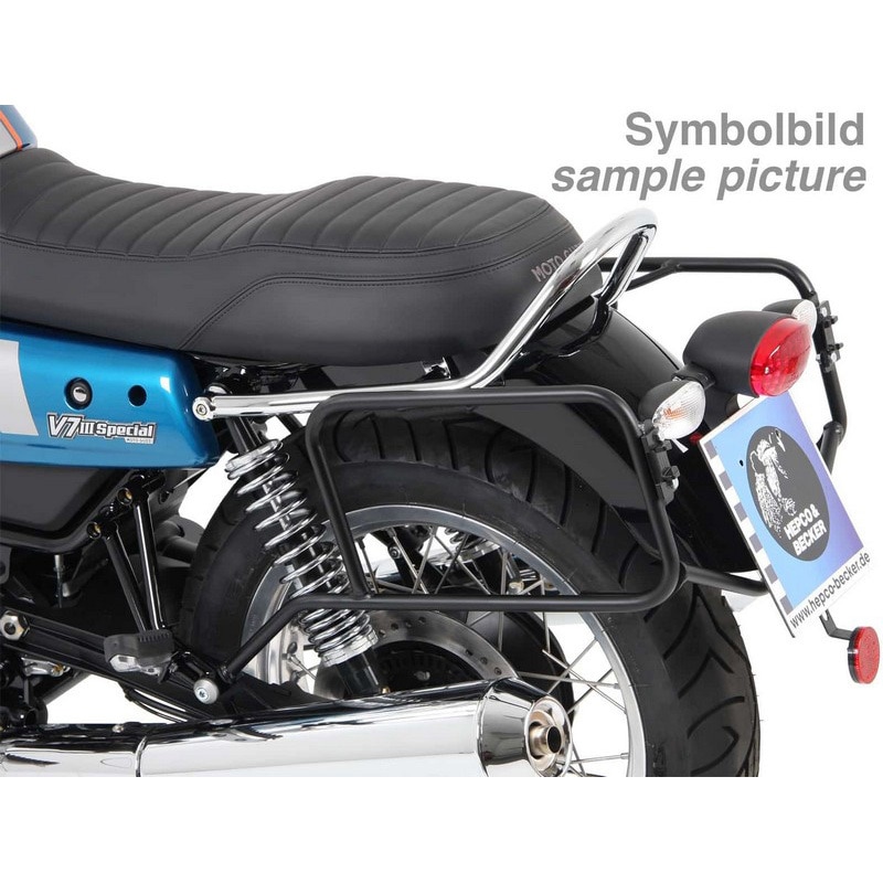 653553 00 02 サイドキャリア パーマネントマウント - クロム Moto Guzzi V 7 III /Carbon /Milano /Rough (2018-) 1個 HEPCO&BECKER (ヘプコ&ベッカー) 【通販モノタロウ】