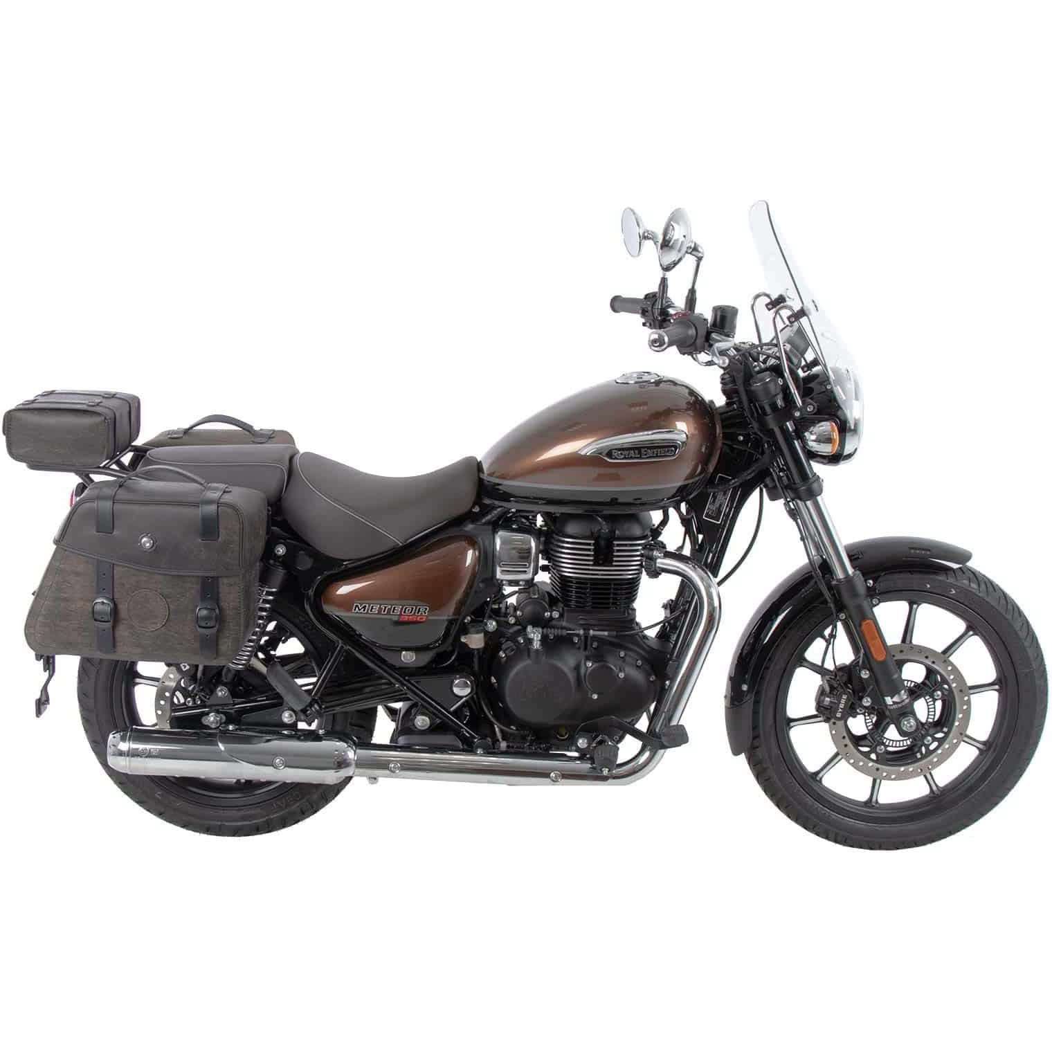 6307619 00 02 サイドソフトケースホルダー(キャリア)「C-Bow」， クローム Royal Enfield Meteor 350 1個 HEPCO&BECKER (ヘプコ&ベッカー) 【通販モノタロウ】