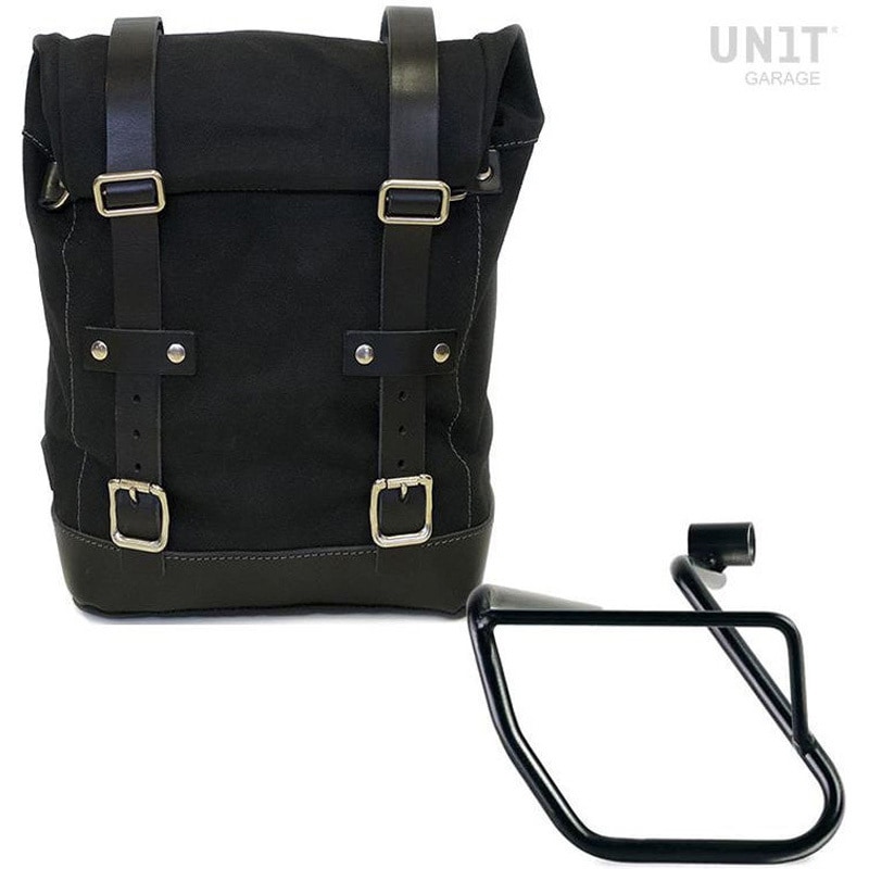 U001+3700SX-Black-Black サイドパニアケース Canvas + 左 サブフレーム BMW CE 04 | U001-3700SX 1個 UnitGarage (ユニットガレージ) 【通販モノタロウ】