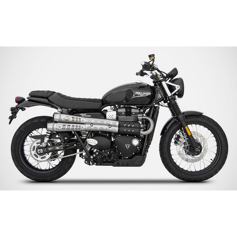 ZTPH086SSO ステンレススチール スリップオン TRIUMPH STREET スクランブラー (2017-2019) 1個 ZARD (ザード) 【通販モノタロウ】