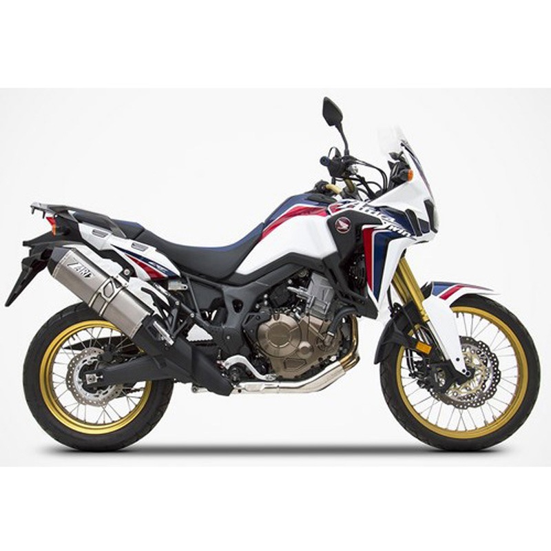 ZHND366SSR-FC ステンレススチール レーシング スリップオン + カーボンエンドキャップ HONDA アフリカツイン (2016-2019) 1個 ZARD (ザード) 【通販モノタロウ】