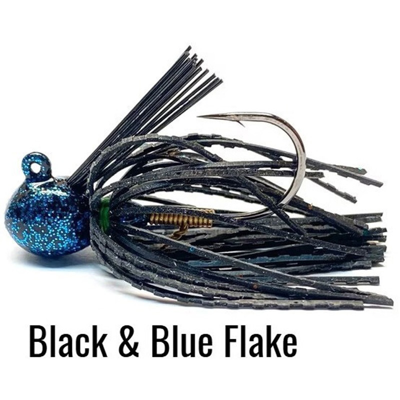 01 ブラック&ブルーフレーク フィネス・カバージグ Nishine Lure Works