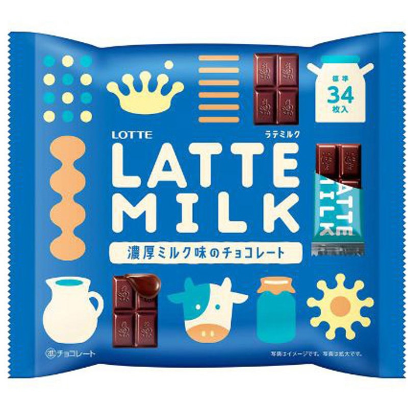 4903333239535 ロッテ LATTE MILK 135gx18 1セット(18個) ロッテ