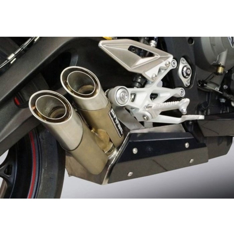 TSTT765-001 スリップオン DUOBOLICO-DU， Titan， Catalyzer : Original， EU Homologated BODIS (ボディス) 適合車種TRIUMPH Street Triple (2017-2019)