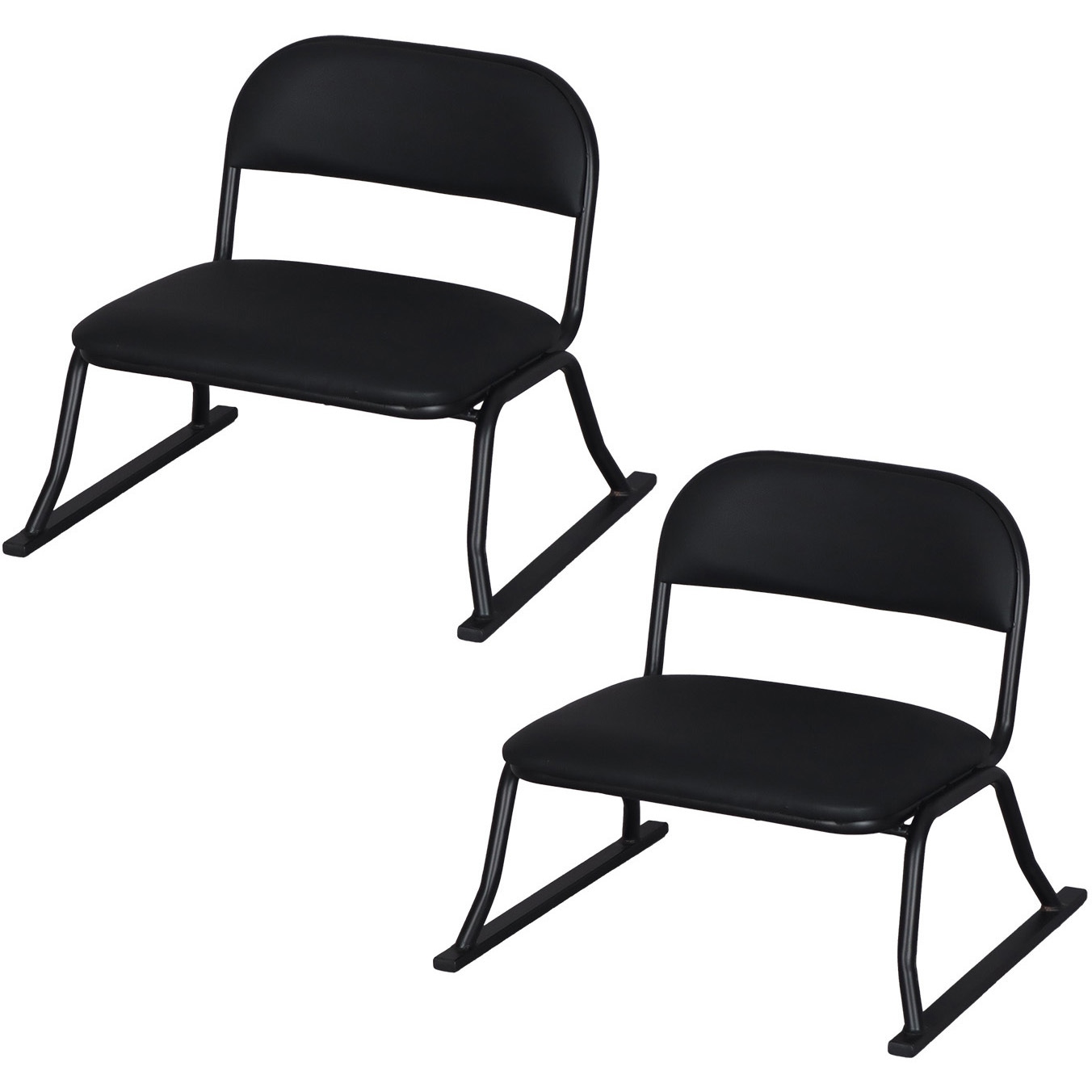 ERCL-700×2pcs らくらく座椅子×2脚セット AIS (エイ・アイ・エス) 色BK