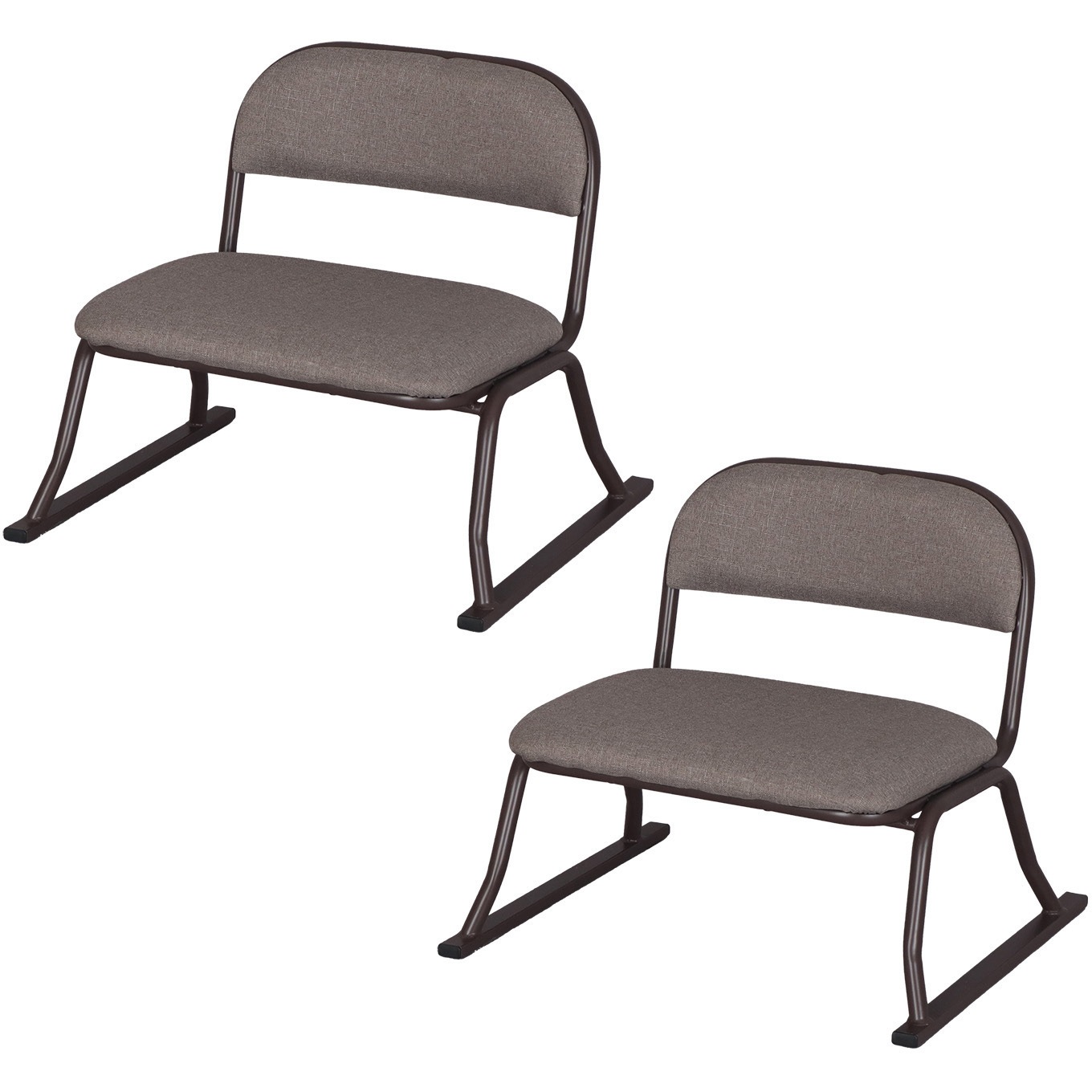 ERCL-800×2pcs らくらく座椅子×2脚セット AIS (エイ・アイ・エス) 色BR