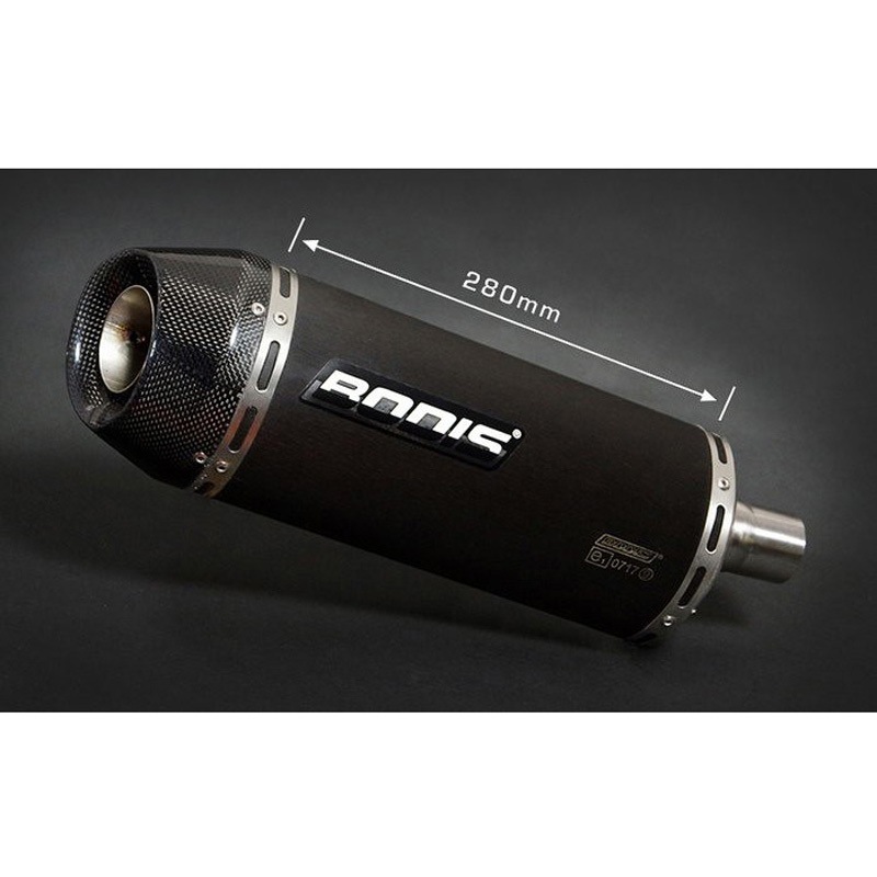TSPT1050-003 スリップオンマフラー 3-2 ステンレス ブラック オーバル-Tec EURO公道走行認可 for Speed Triple(05-10) 1個 BODIS (ボディス) 【通販モノタロウ】